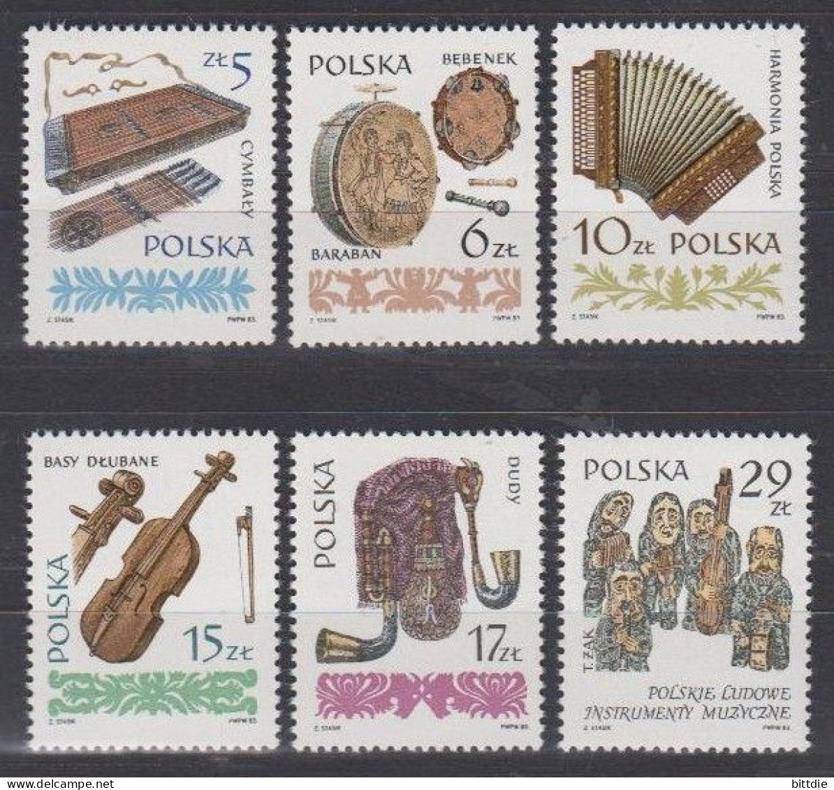 Polen  2899/04 , Xx   (A6.1741) - Unused Stamps