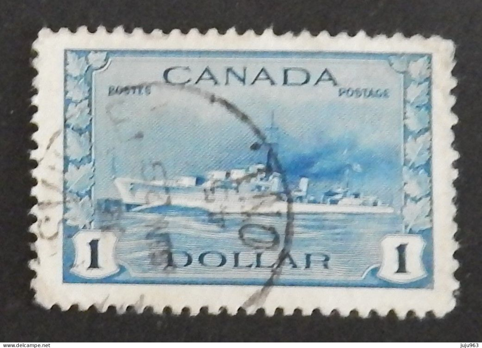 CANADA YT 218 OBLITÉRÉ "DESTROYER IROQUOIS" ANNÉES 1943/1948 - Used Stamps