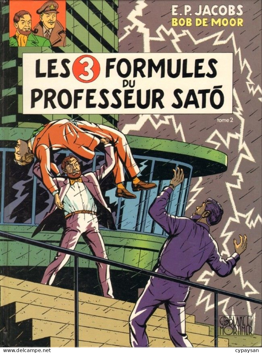 Blake Et Mortimer 12 Les 3 Formules Du Professeur Sato 2 RARE EO DEDICACE BE 01/1990 Jacobs Bob De Moor (BI2) - Dédicaces