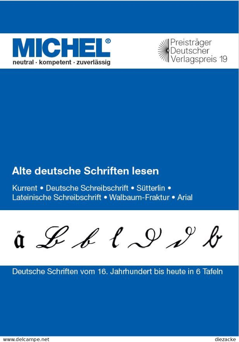 Michel Katalog Alte Deutsche Schriften Lesen Neu - Otros & Sin Clasificación