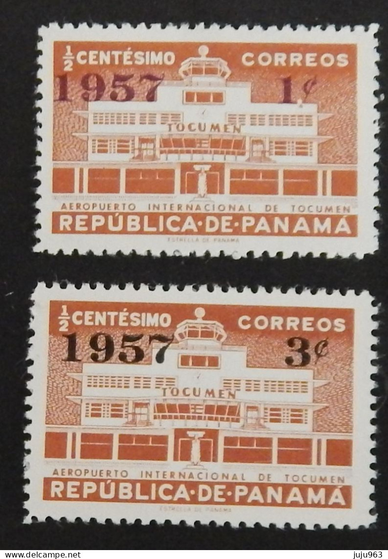 PANAMA YT 311/312 NEUFS**MNH "AEROPORT INTERNATIONAL" ANNÉE 1957 - Panamá