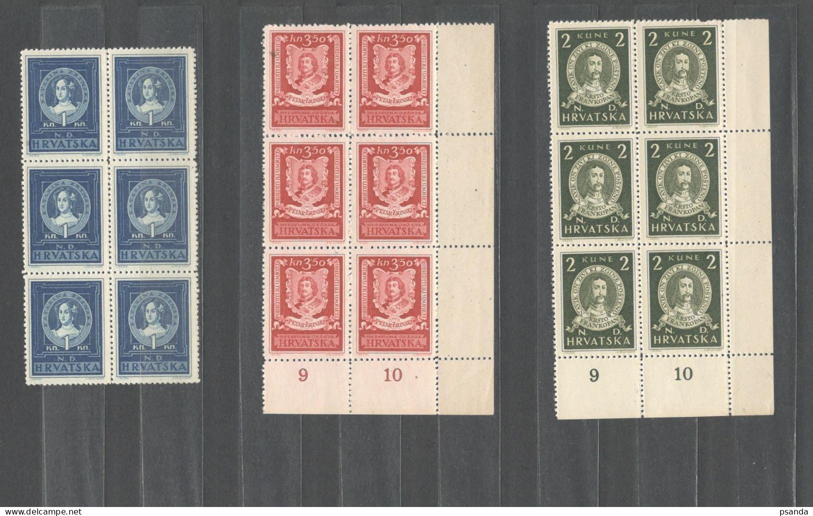 Croatia  1943 Mi#103-105 MNH** - Croazia