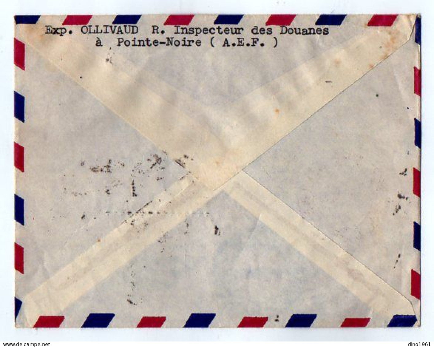 TB 4725 - 1955 - LSC - Lettre Par Avion De POINTE - NOIRE ( A.E.F. / CONGO ) Pour NANTES - Storia Postale