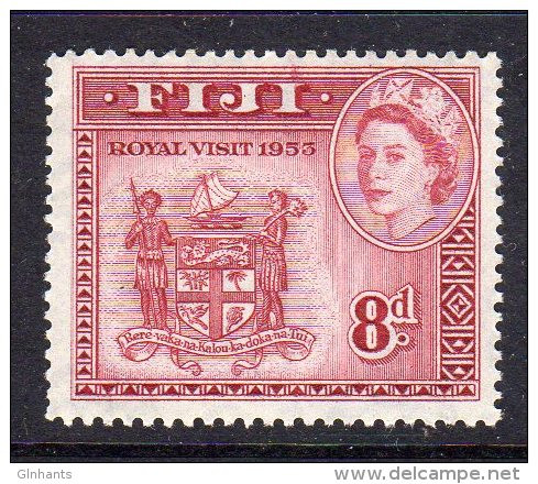 FIJI - 1953 ROYAL VISIT 8d FINE MNH ** SG 279 - Fiji (...-1970)