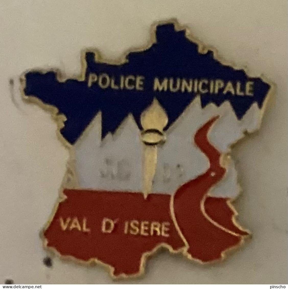 Pin S POLICE CARTE DE FRANCE - Policia