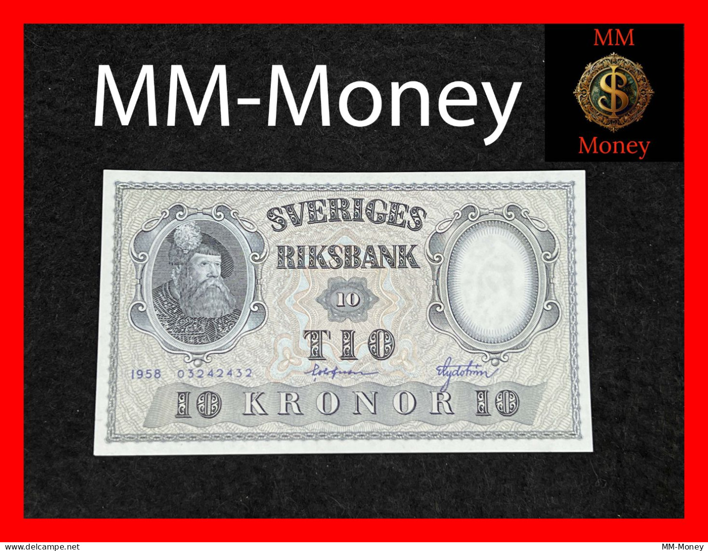 SWEDEN 10 Kronor 1958  P. 43    UNC - Svezia