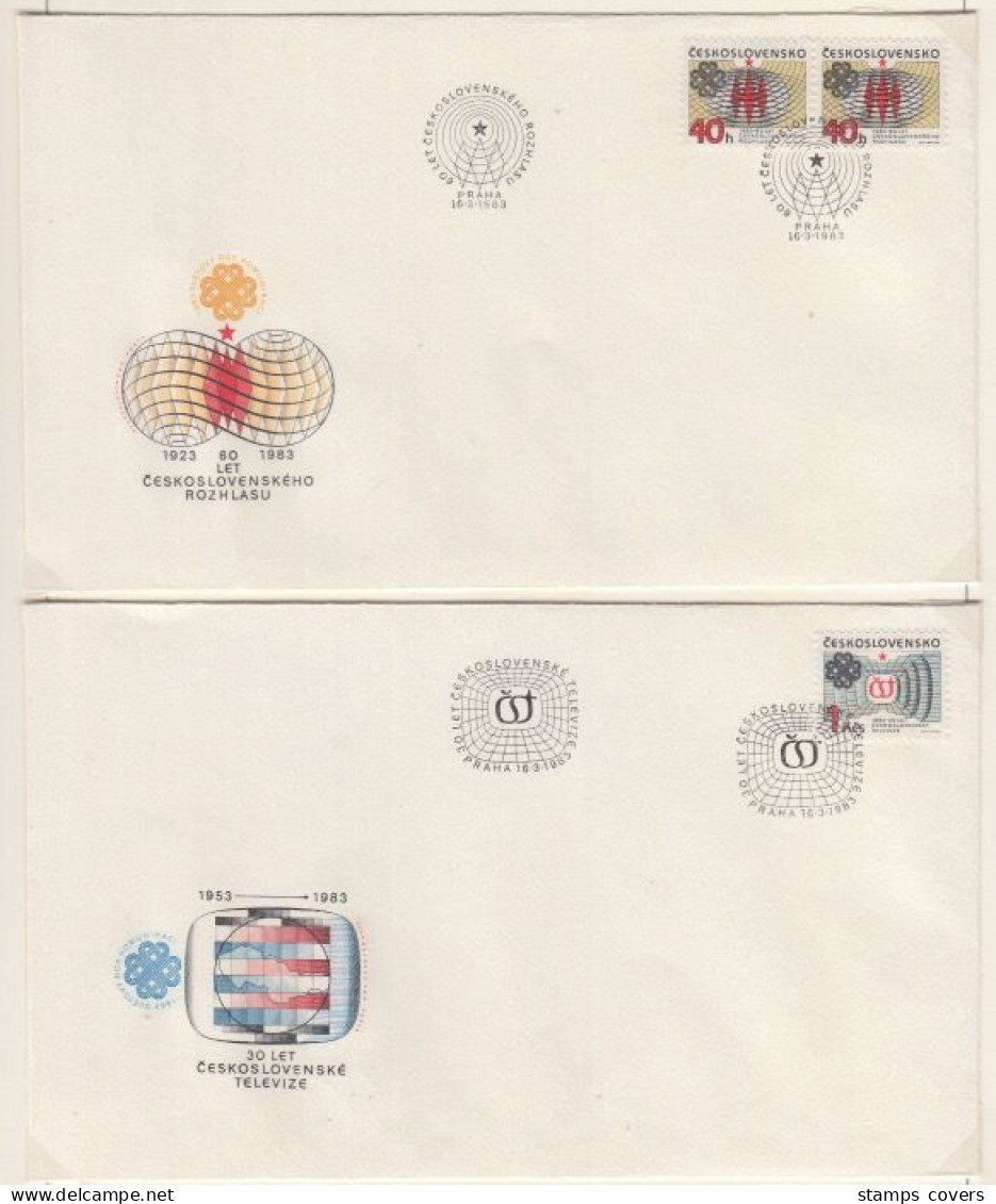 CESKOSLOVENSKO FDC MICHEL 2705/08 Communications - FDC