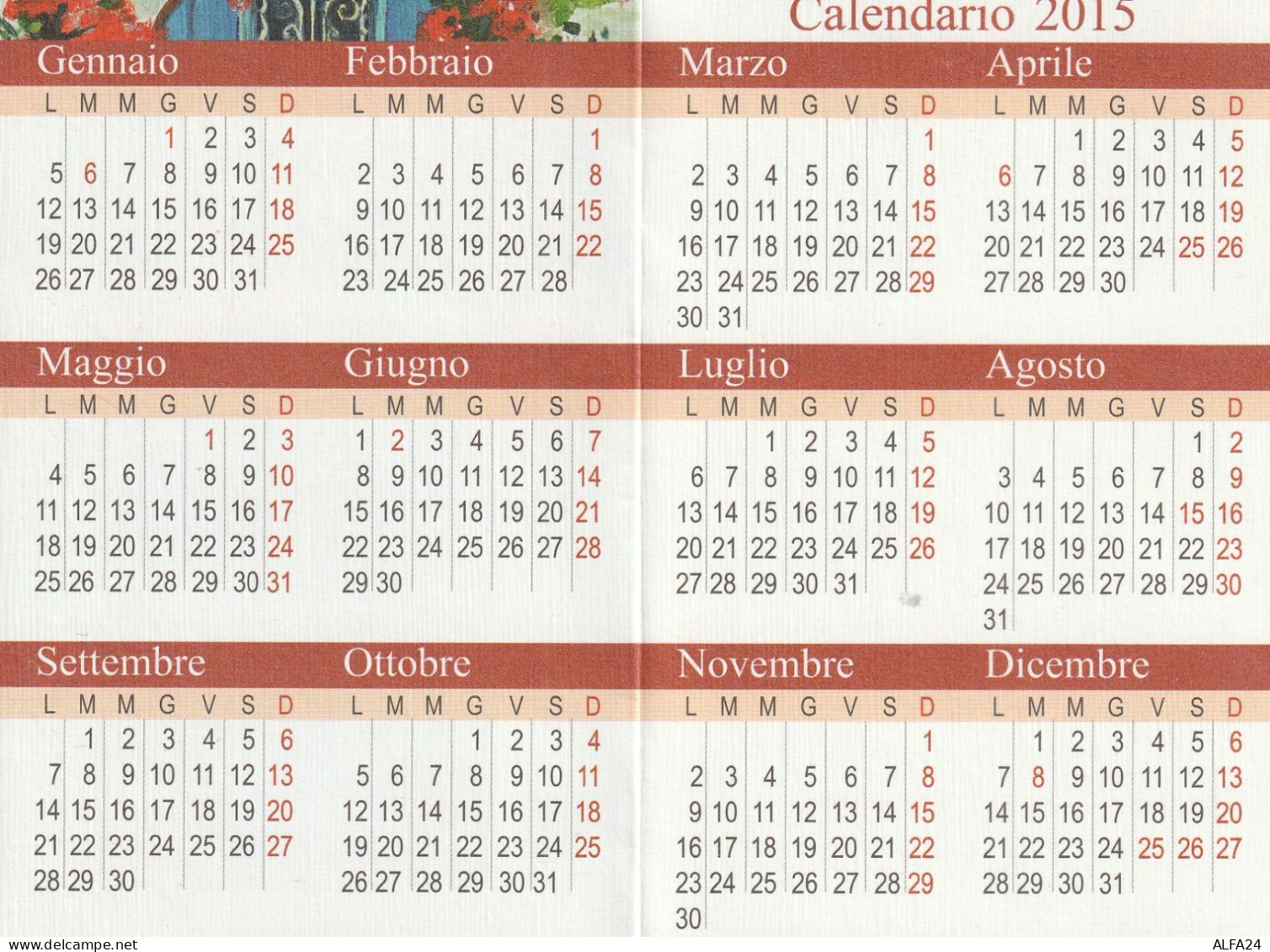 CALENDARIO 2015 FORMATO PICCOLO (MH468 - Tamaño Pequeño : 2001-...