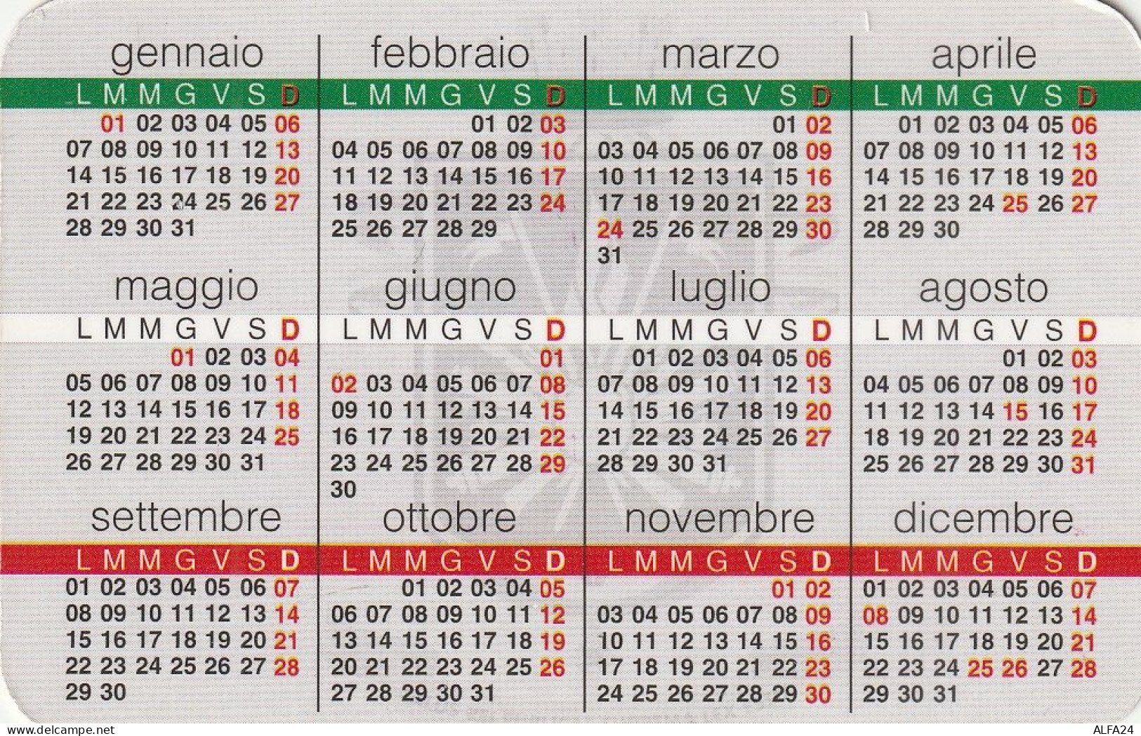 CALENDARIO 2008 FORMATO PICCOLO (MH448 - Petit Format : 2001-...