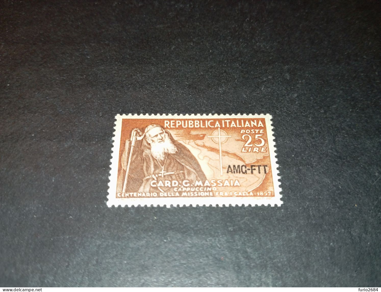 07AL05 TERRITORIO LIBERO TRIESTE ZONA A AMG-FTT 1952 CENTENARIO PRIMA MISSIONE ETIOPIA DEL CARDINALE MASSAIA "XX" - Ungebraucht