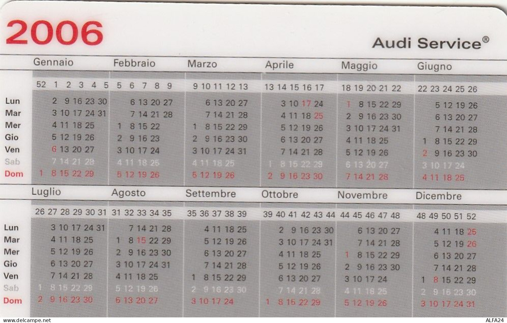 CALENDARIO 2006 FORMATO PICCOLO (MH416 - Tamaño Pequeño : 2001-...