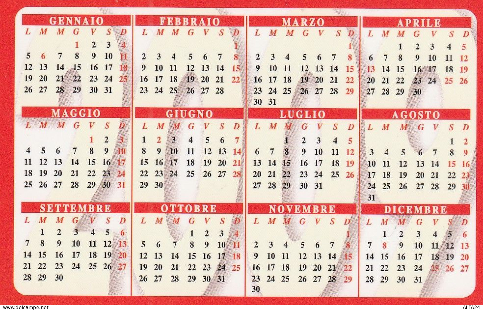 CALENDARIO 2009 FORMATO PICCOLO (MH384 - Tamaño Pequeño : 2001-...