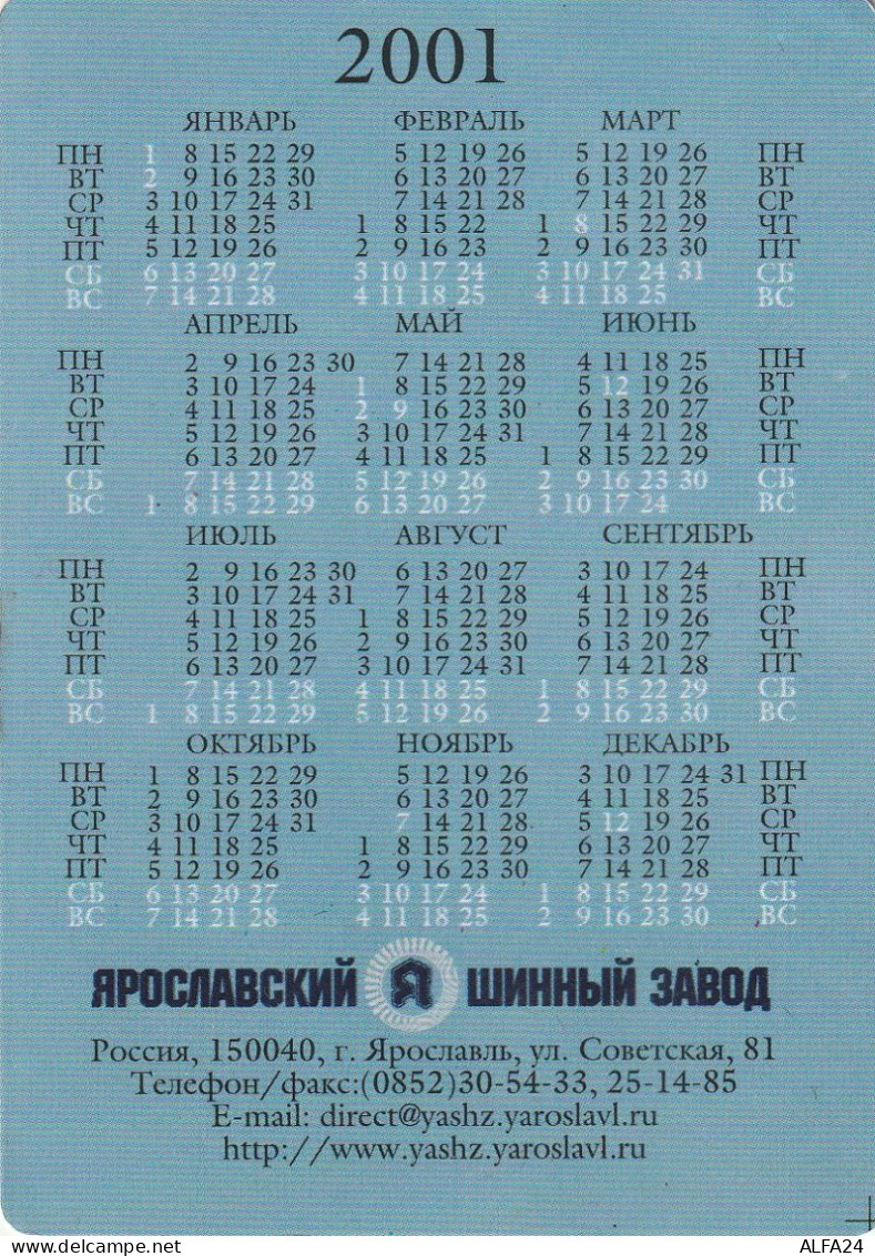 CALENDARIO 2001 FORMATO PICCOLO (MH380 - Tamaño Pequeño : 2001-...