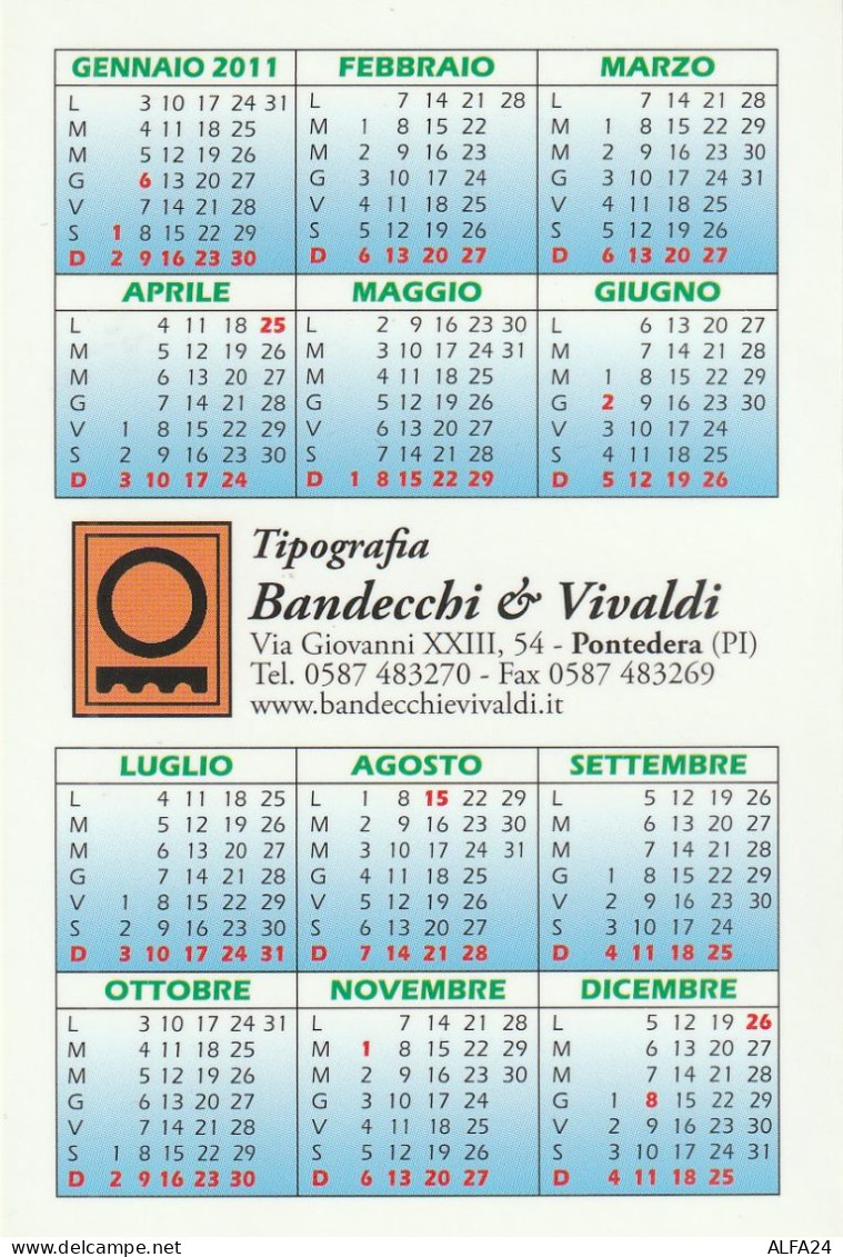 CALENDARIO 2011 FORMATO PICCOLO (MH342 - Tamaño Pequeño : 2001-...