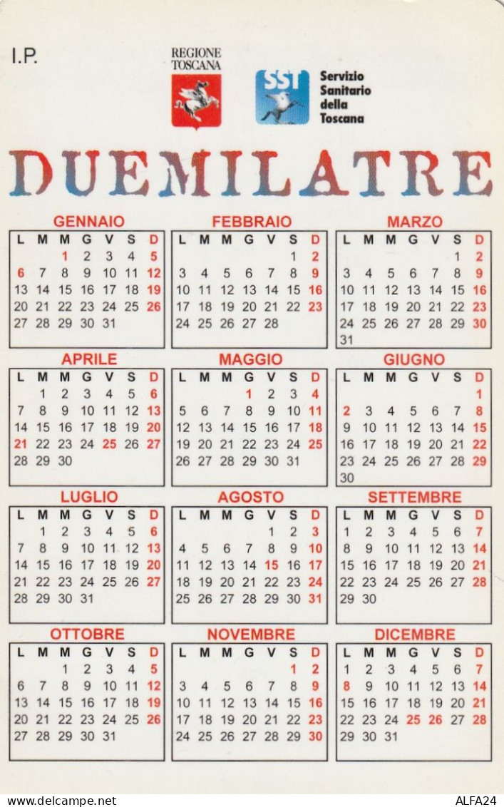 CALENDARIO 2003 FORMATO PICCOLO (MH292 - Tamaño Pequeño : 2001-...