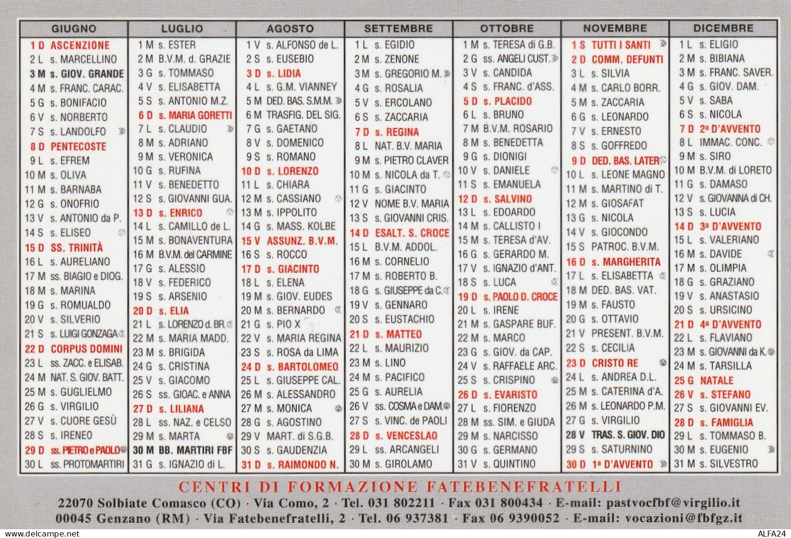 CALENDARIO 2003 FORMATO PICCOLO (MH299 - Tamaño Pequeño : 2001-...