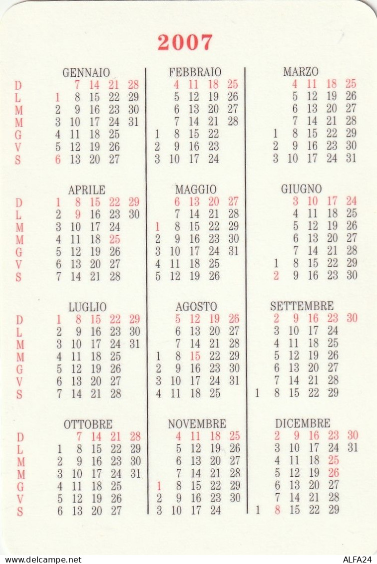 CALENDARIO 2007 FORMATO PICCOLO (MH263 - Petit Format : 2001-...