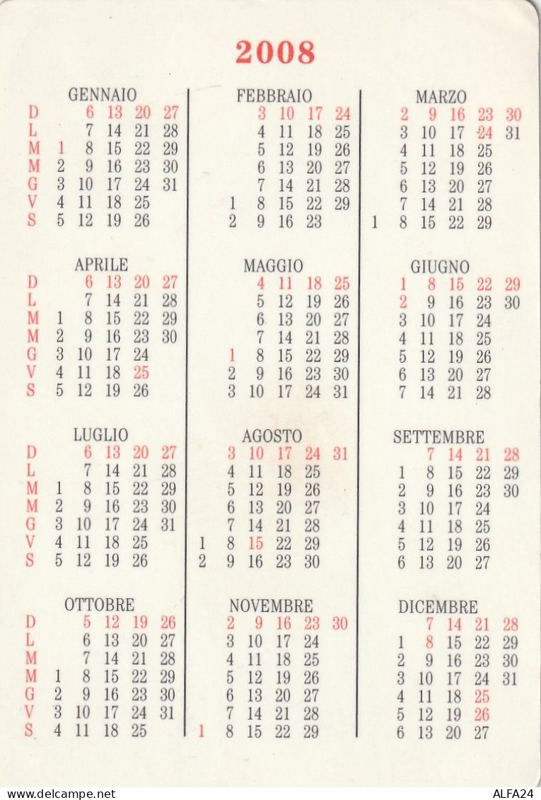 CALENDARIO 2008 FORMATO PICCOLO (MH260 - Formato Piccolo : 2001-...