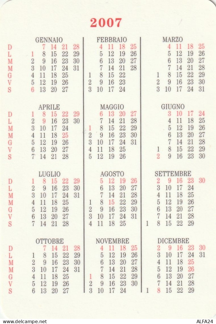 CALENDARIO 2007 FORMATO PICCOLO (MH261 - Tamaño Pequeño : 2001-...