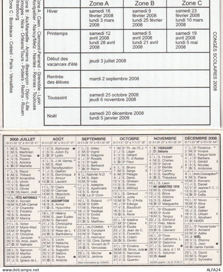 CALENDARIO 2008 FORMATO PICCOLO (MH237 - Klein Formaat: 2001-...