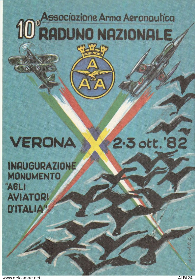 CARTOLINA RADUNO NAZIONALE ASS ARMA AEREONAUTICA (MH218 - Meetings