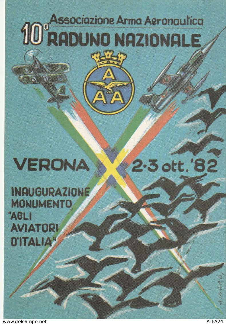 CARTOLINA RADUNO NAZIONALE ASS ARMA AEREONAUTICA (MH209 - Meetings