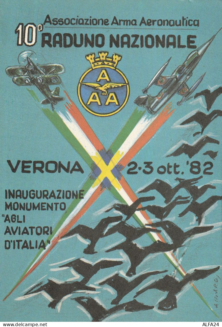 CARTOLINA RADUNO NAZIONALE ASS ARMA AEREONAUTICA (MH216 - Meetings