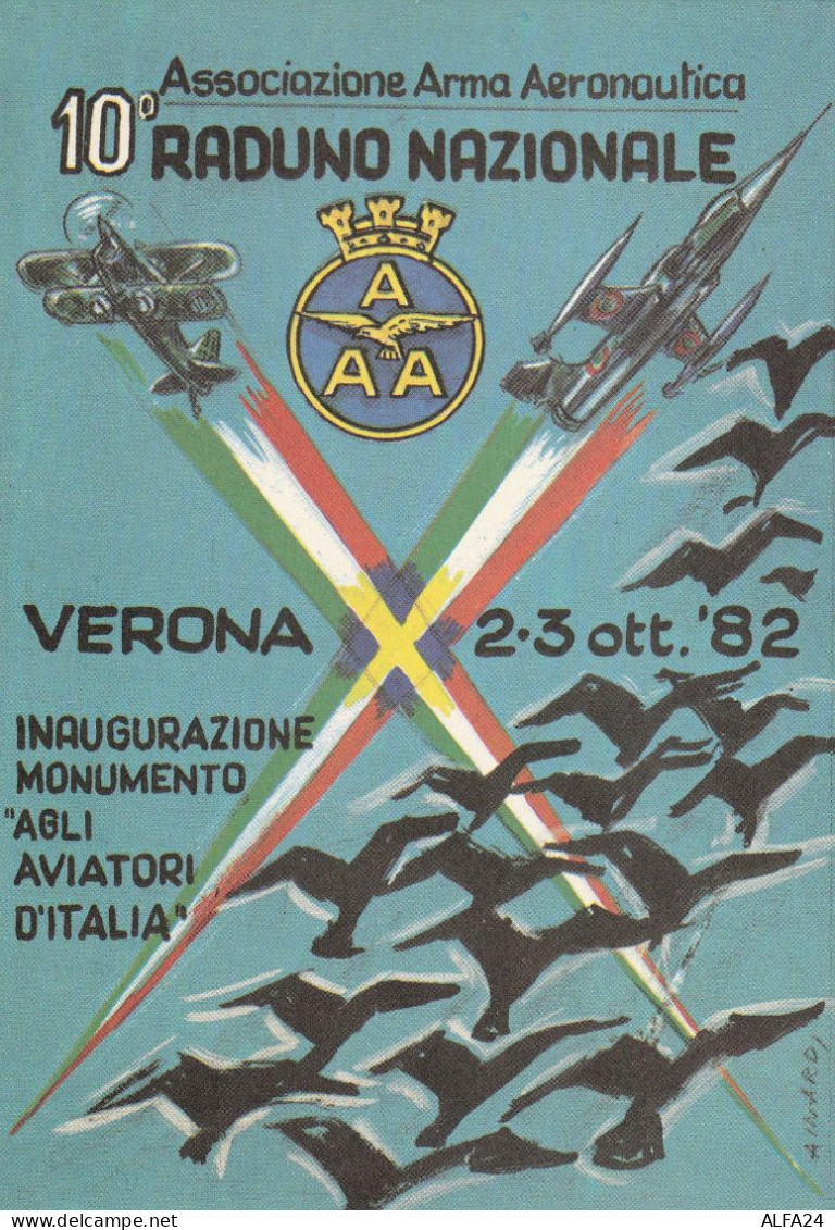 CARTOLINA RADUNO NAZIONALE ASS ARMA AEREONAUTICA (MH208 - Meetings