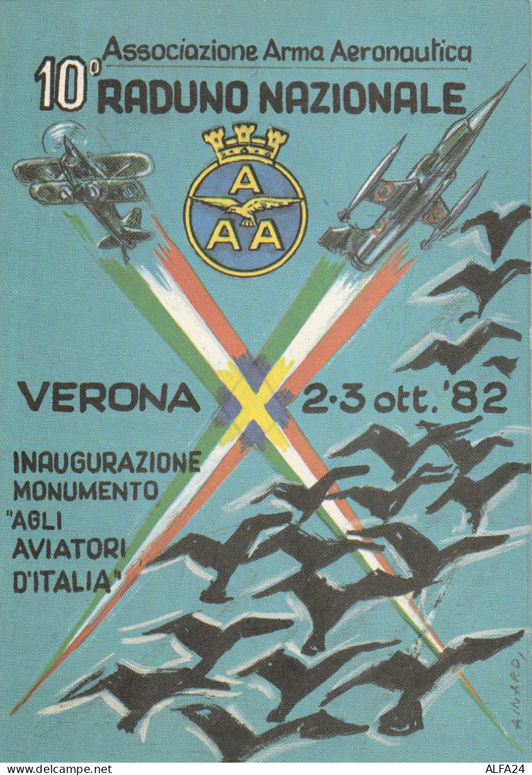 CARTOLINA RADUNO NAZIONALE ASS ARMA AEREONAUTICA (MH212 - Reuniones