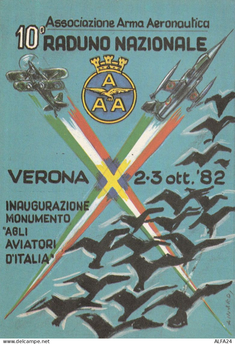 CARTOLINA RADUNO NAZIONALE ASS ARMA AEREONAUTICA (MH214 - Reuniones