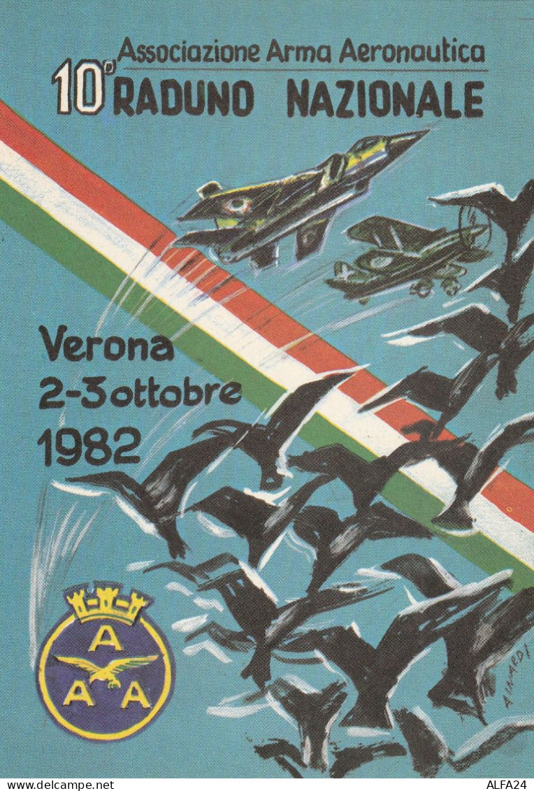 CARTOLINA RADUNO NAZIONALE ASS ARMA AEREONAUTICA (MH200 - Reuniones