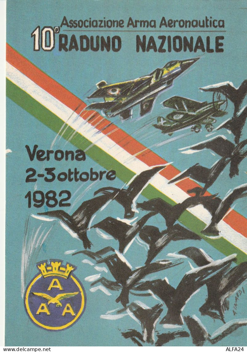 CARTOLINA RADUNO NAZIONALE ASS ARMA AEREONAUTICA (MH206 - Meetings