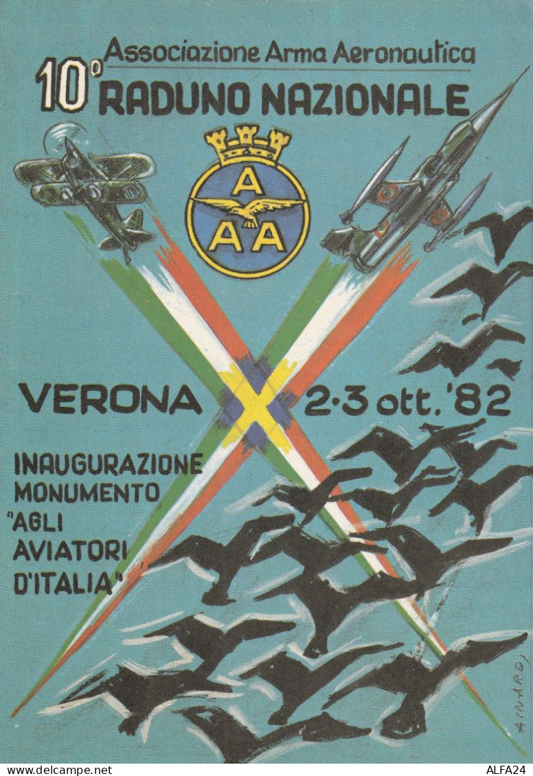 CARTOLINA RADUNO NAZIONALE ASS ARMA AEREONAUTICA (MH198 - Meetings