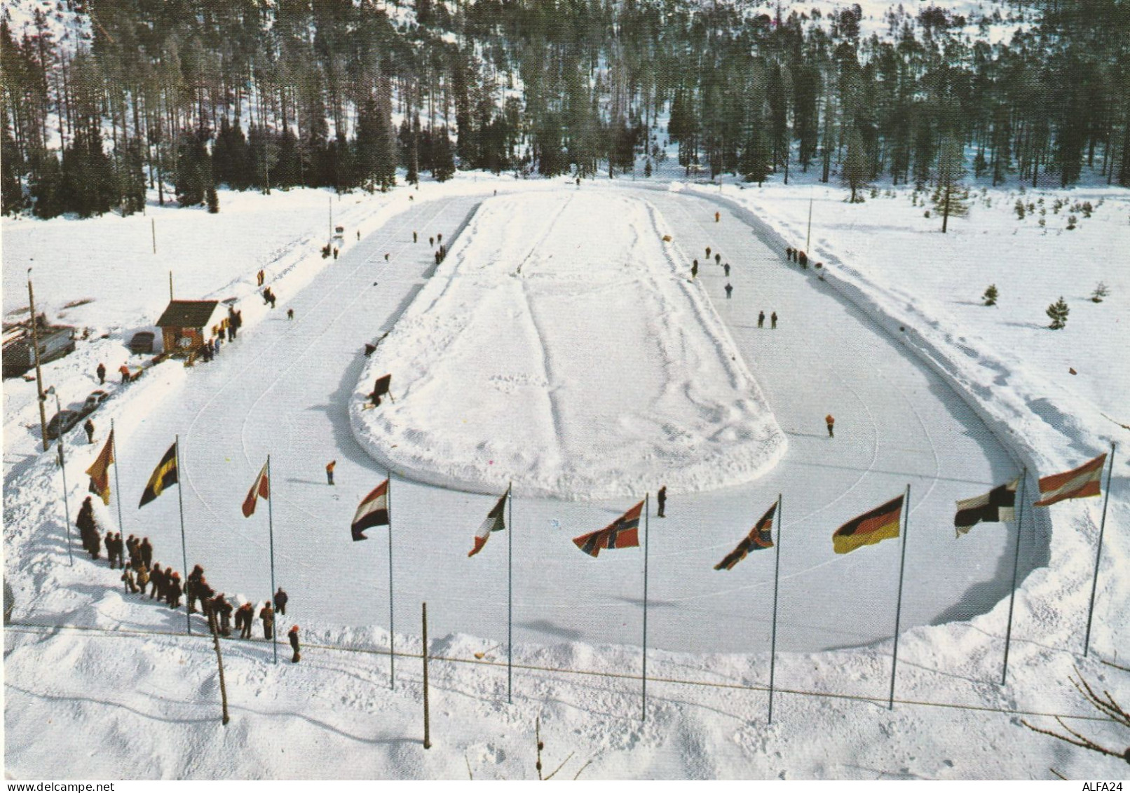 CARTOLINA CORTINA PATTINAGGIO (MH59 - Kunstschaatsen