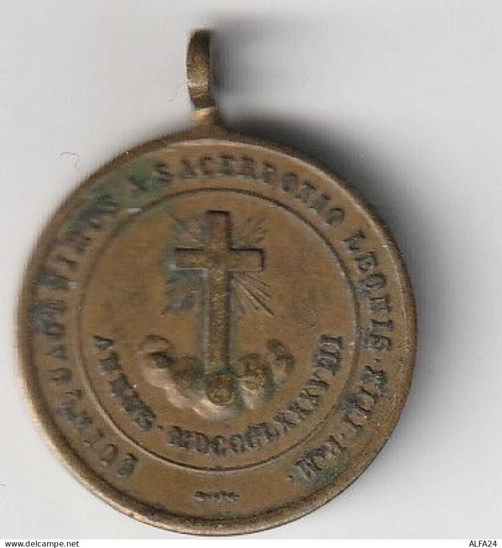 MEDAGLIA LEO XIII PAPA 1883 (MHM58 - Autres & Non Classés