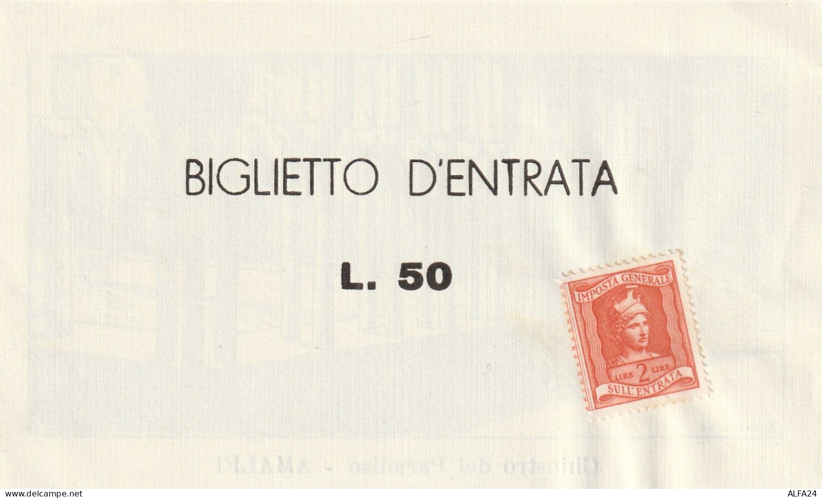 BIGLIETTO CHIOSTRO DEL PARADISO AMALFI +MDB (MH761 - Eintrittskarten