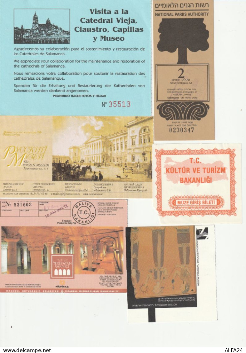LOTTO BIGLIETTI ENTRATA (MUSEI-MOSTRE-EVENTI-PARCHI-EDIFICI) (MH719 - Eintrittskarten