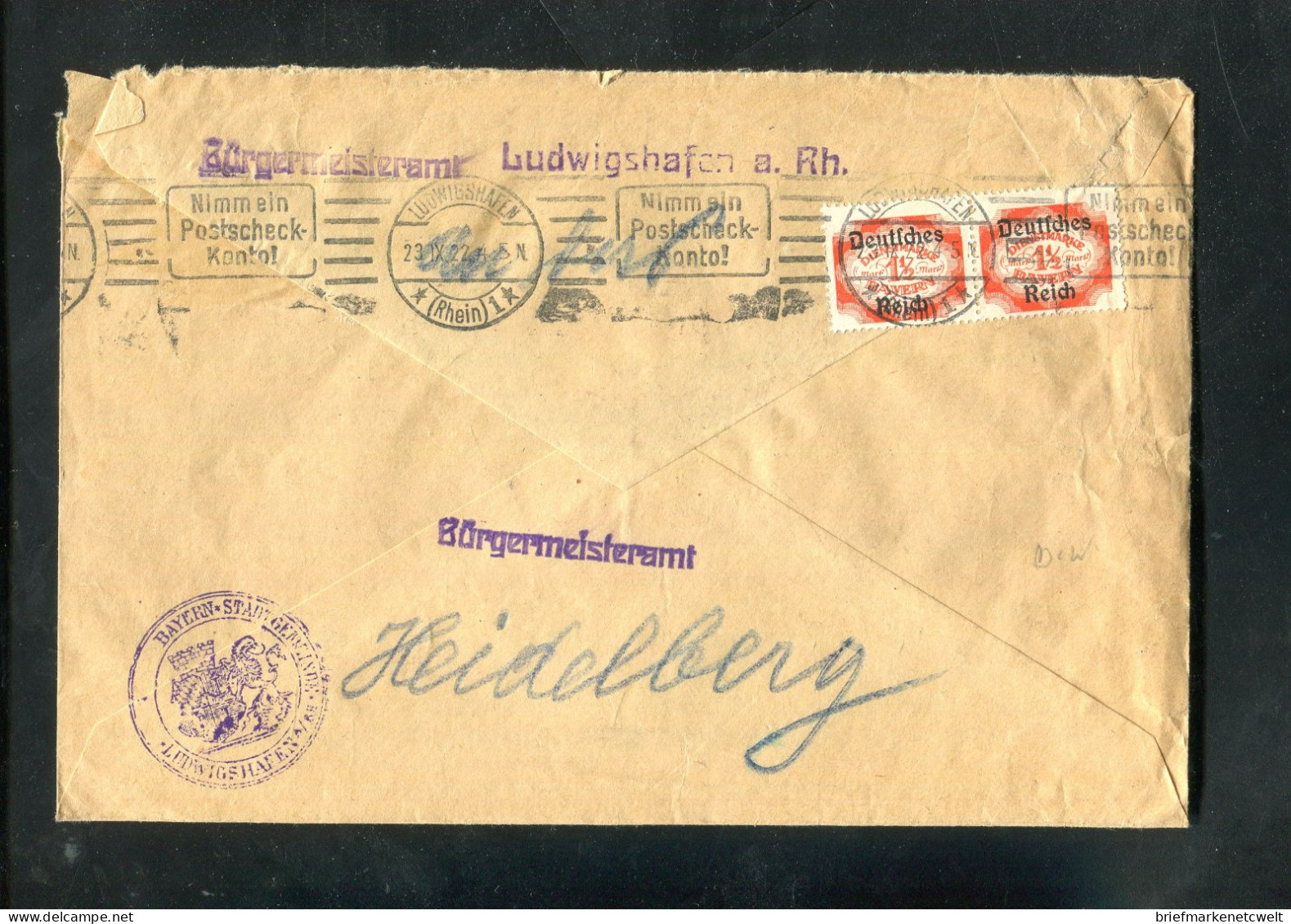 "BAYERN/DEUTSCHES REICH" 1918 Ff., Partie Mit 4 Int. Briefen (B0143) - Sammlungen