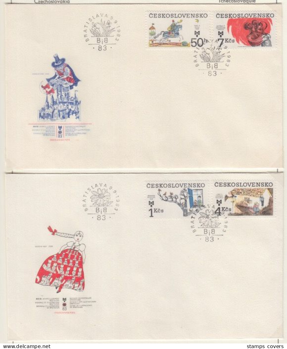 CESKOSLOVENSKO FDC MICHEL 2723/26 Kinder - FDC