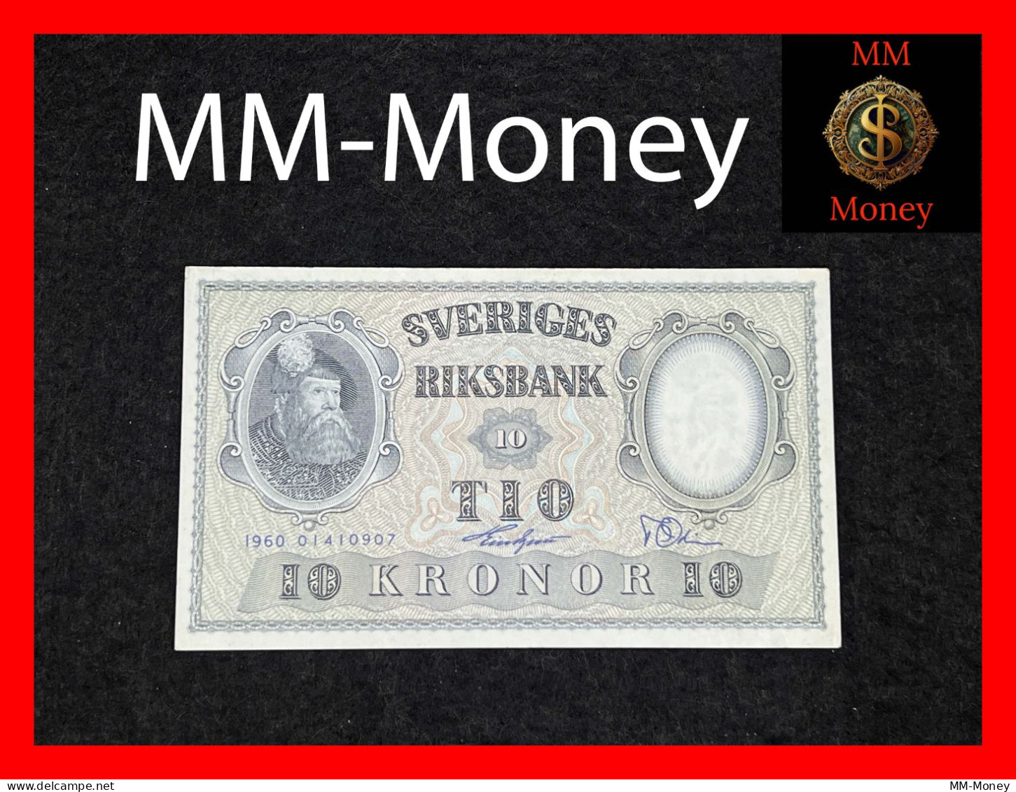 SWEDEN 10 Kronor 1960  P. 43    XF + - Schweden