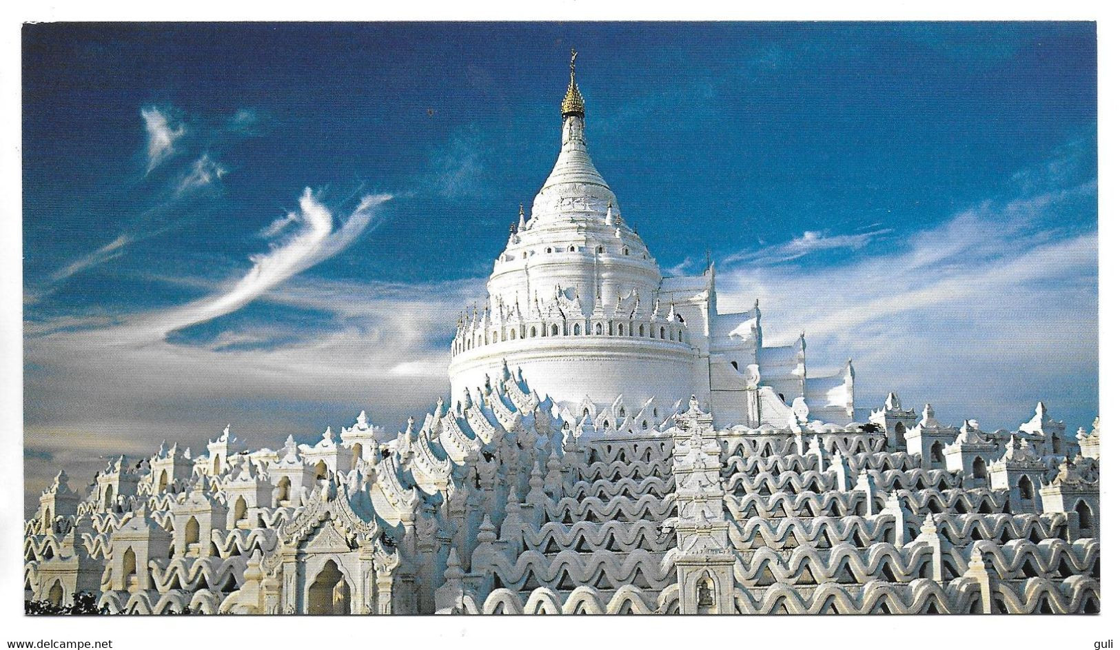 Asie MYANMAR (ex-Birmanie) La Pagode Shin Bome à MINGUN (Bone)CPM GRAND FORMAT 20 X 11 Cms Photo Ch. Vaisse HOA-QUI X 10 - Myanmar (Burma)