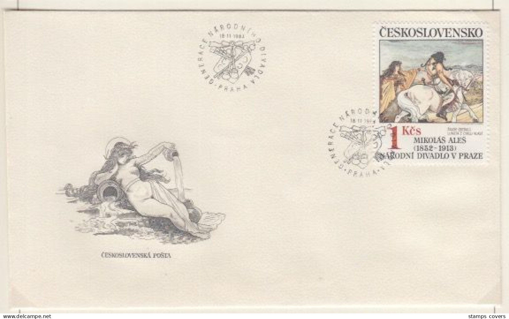 CESKOSLOVENSKO FDC MICHEL 2737/41 Peintures - FDC