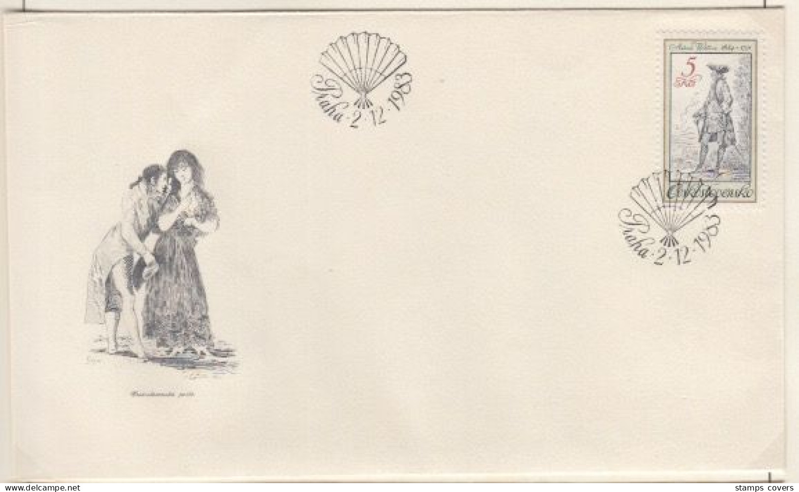 CESKOSLOVENSKO FDC MICHEL 2742/46 Personnages - FDC