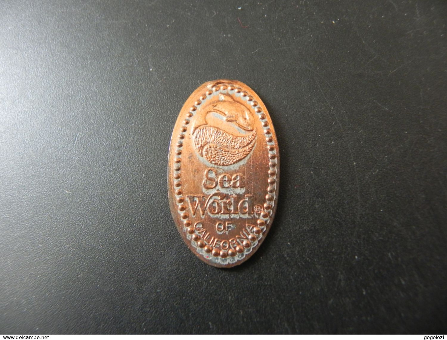 Jeton Token - Elongated Cent - USA - Sea World Of California - Pièces écrasées (Elongated Coins)