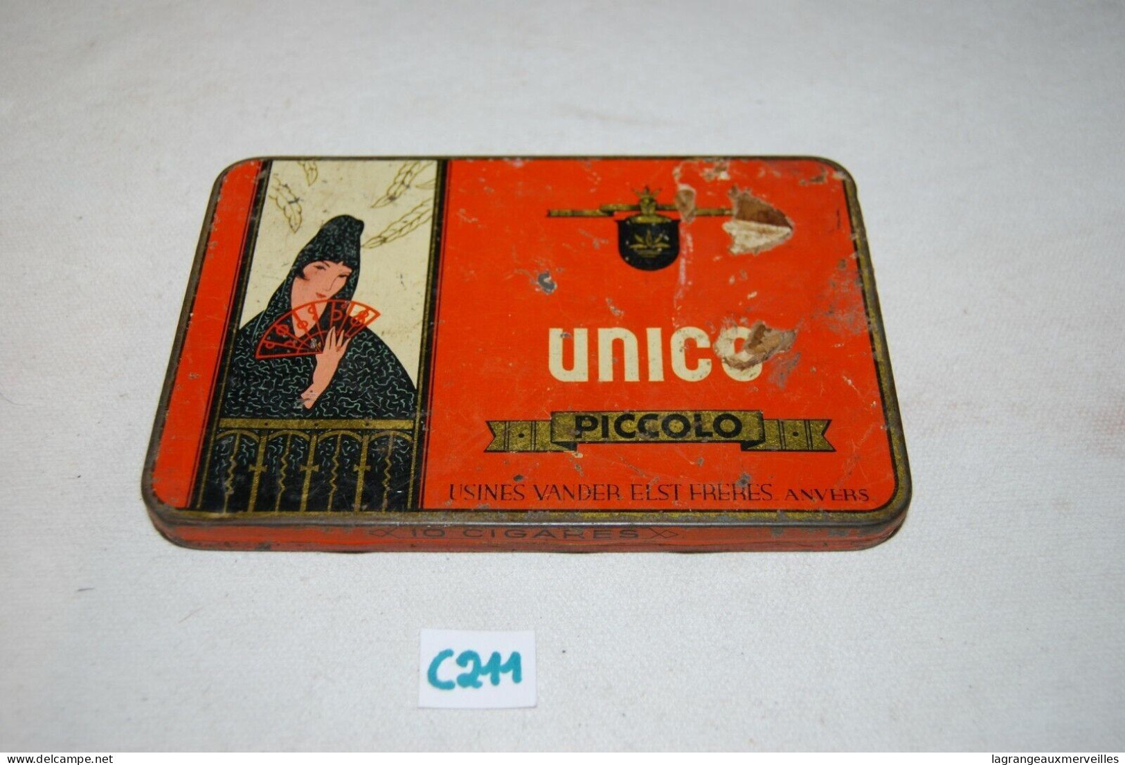 C211 Ancienne Boite Publicitaire - UNICO - Piccolo - Usines Vanderelst - Cajas