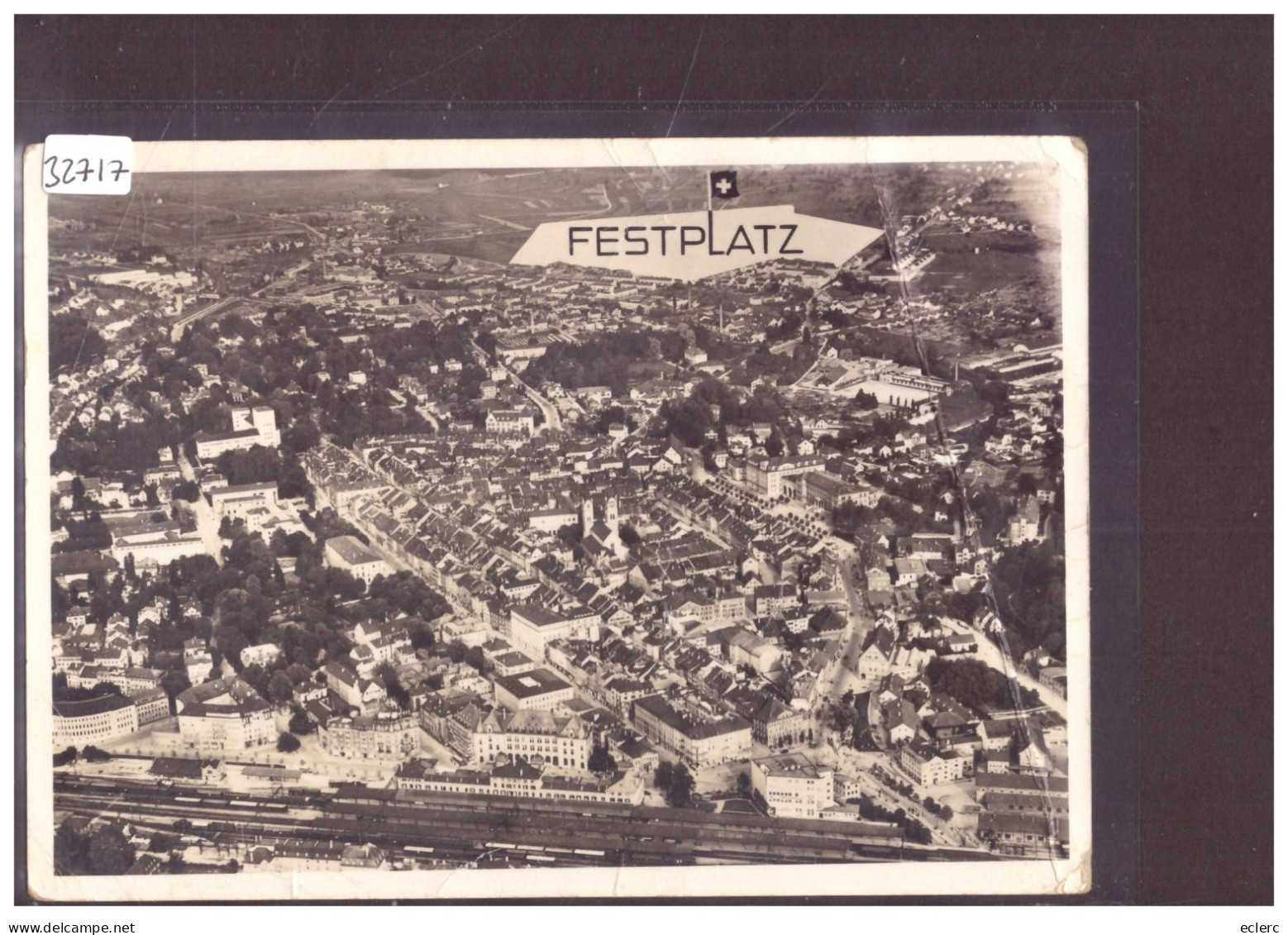GRÖSSE 10x15cm - WINTERTHUR - EIDG. TURNFEST 1936 - ( FORT PLI VERTICAL A DROITE ) - Winterthur