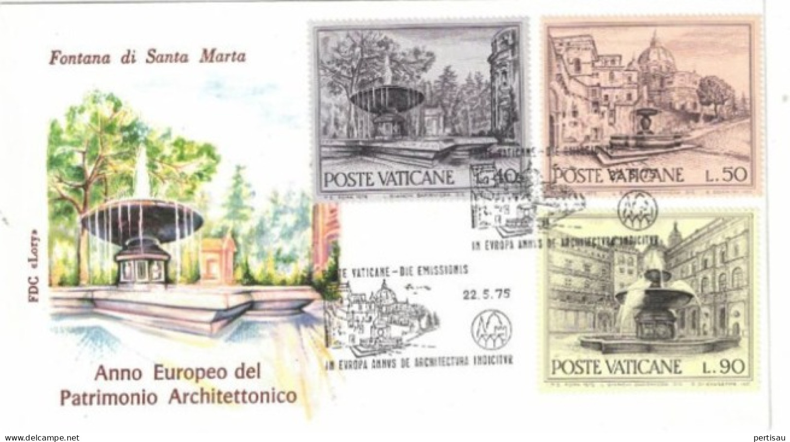 Europees Patrimonium  1975 - Cartas & Documentos