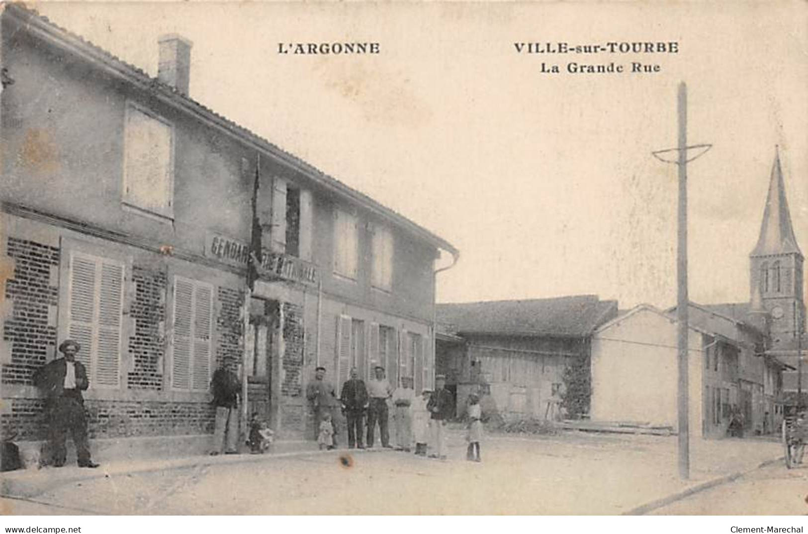 VILLE SUR TOURBE - La Grande Rue - Très Bon état - Ville-sur-Tourbe