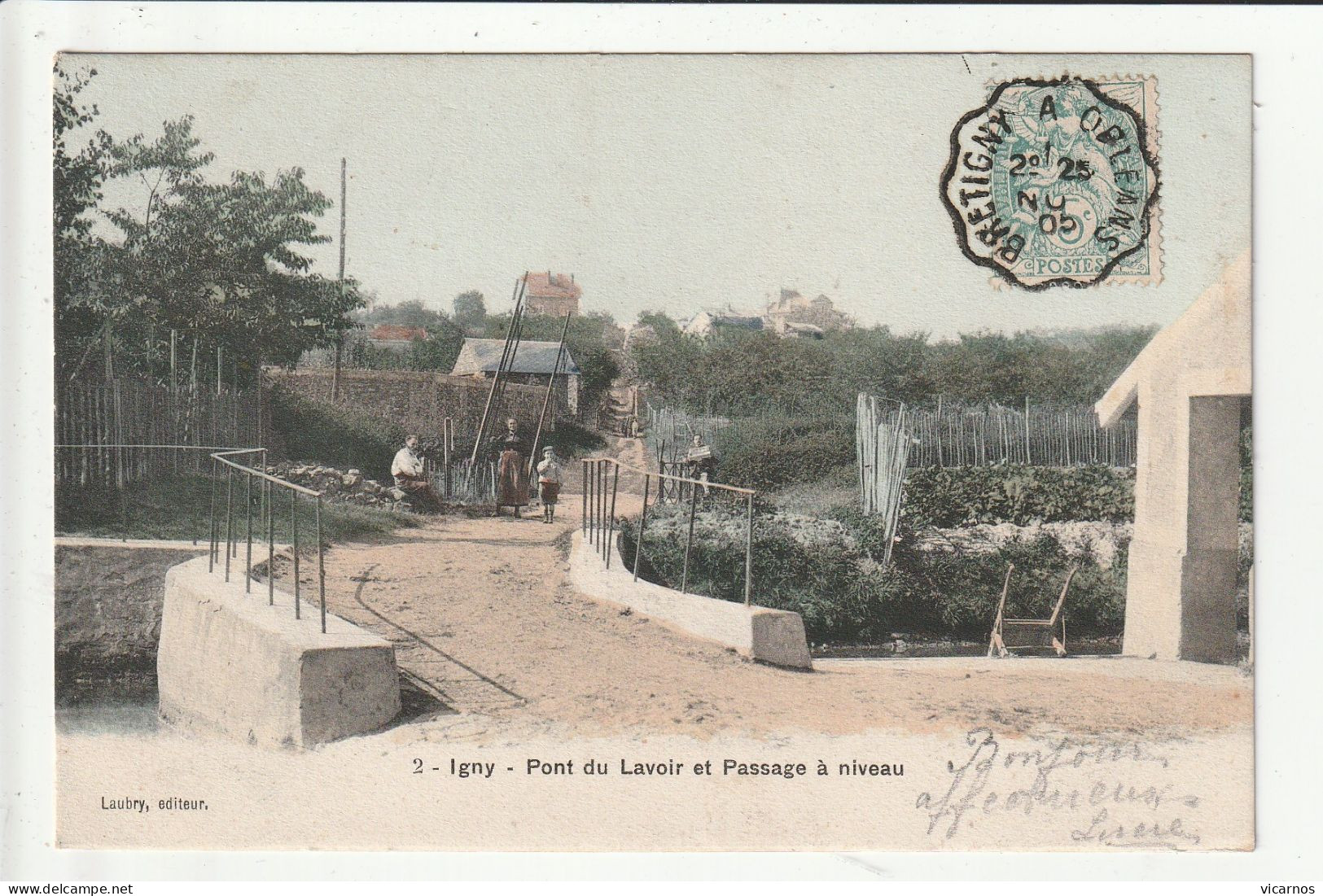 CP 91 IGNY Pont Du Lavoir Et Passage à Niveau - Igny