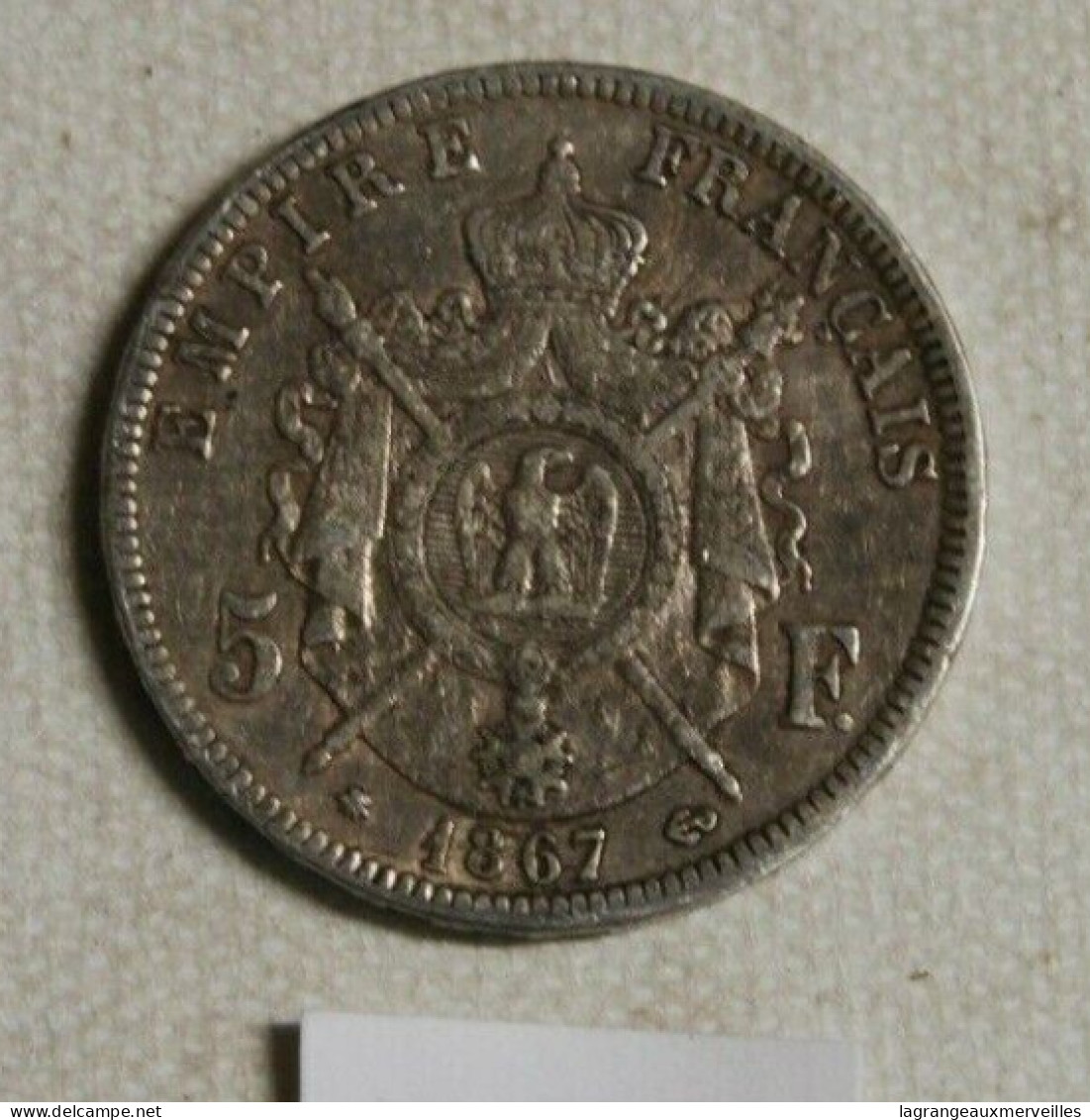C211 Monnaie - France - 5 Frs - 1867 - Empire Français - Paris - 5 Francs